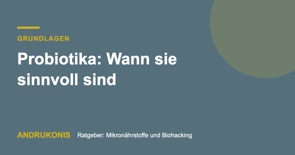 Titelbild: Probiotika: Wann sie sinnvoll sind